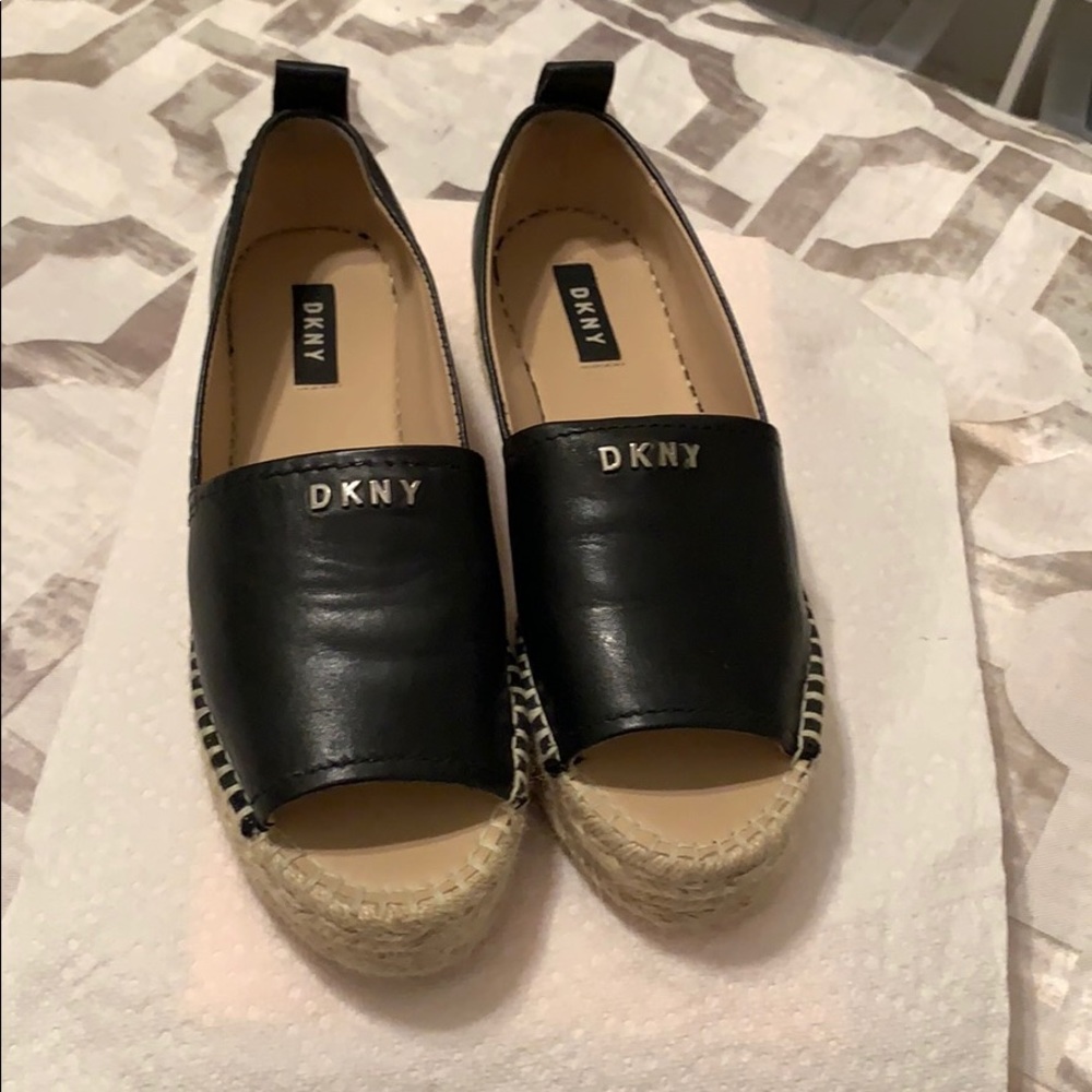 DKNY Mer peep toe espadrilles